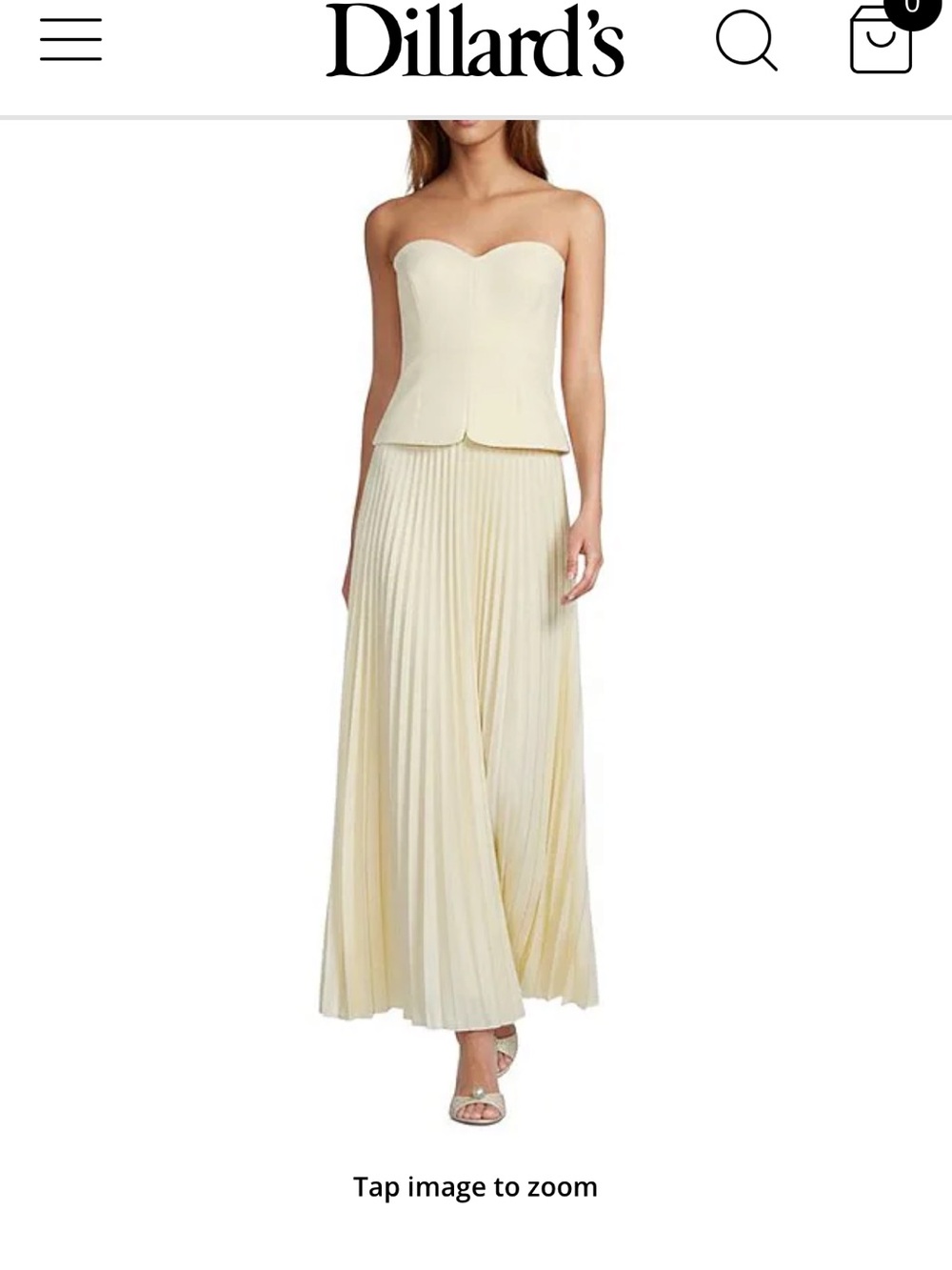 Antonio Melani Billie crepe strapless dress